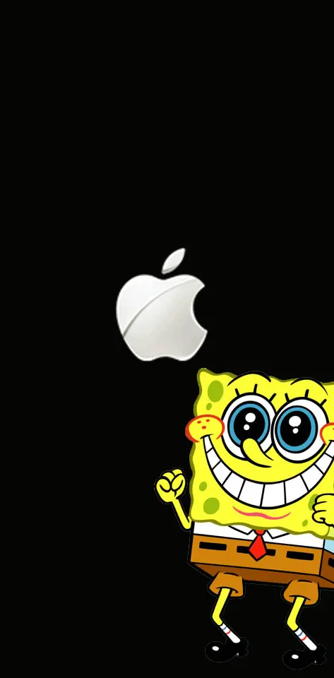 Apple Logo Spongebob