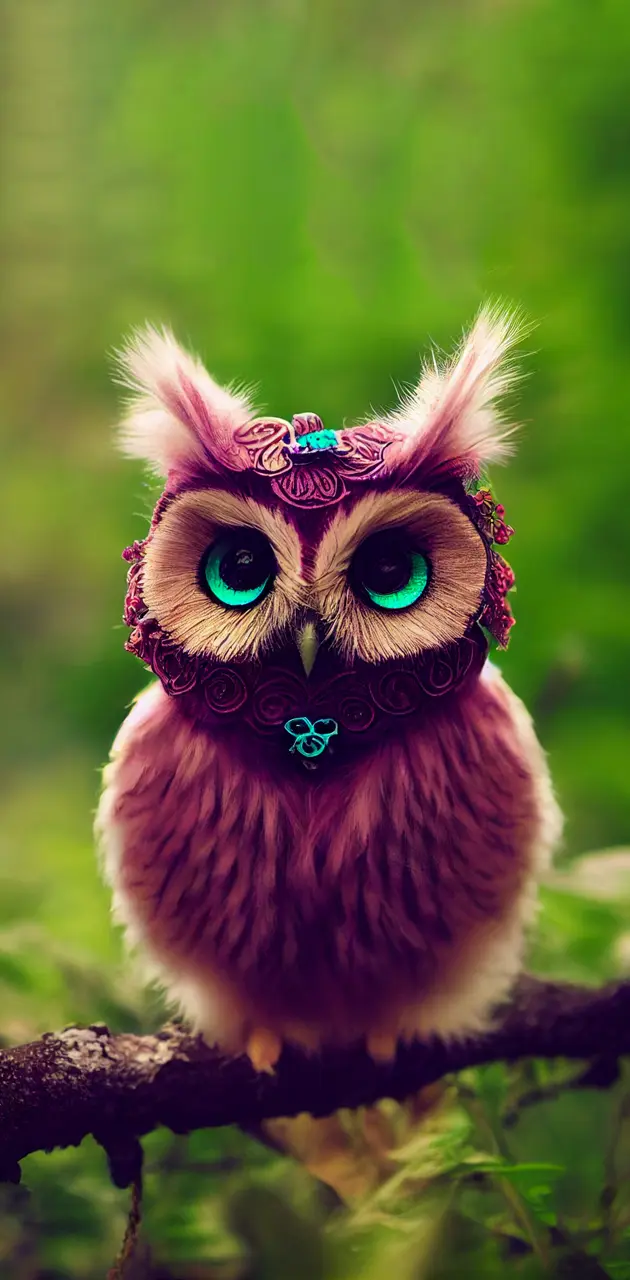 cute pink owl wallpaper for iphone