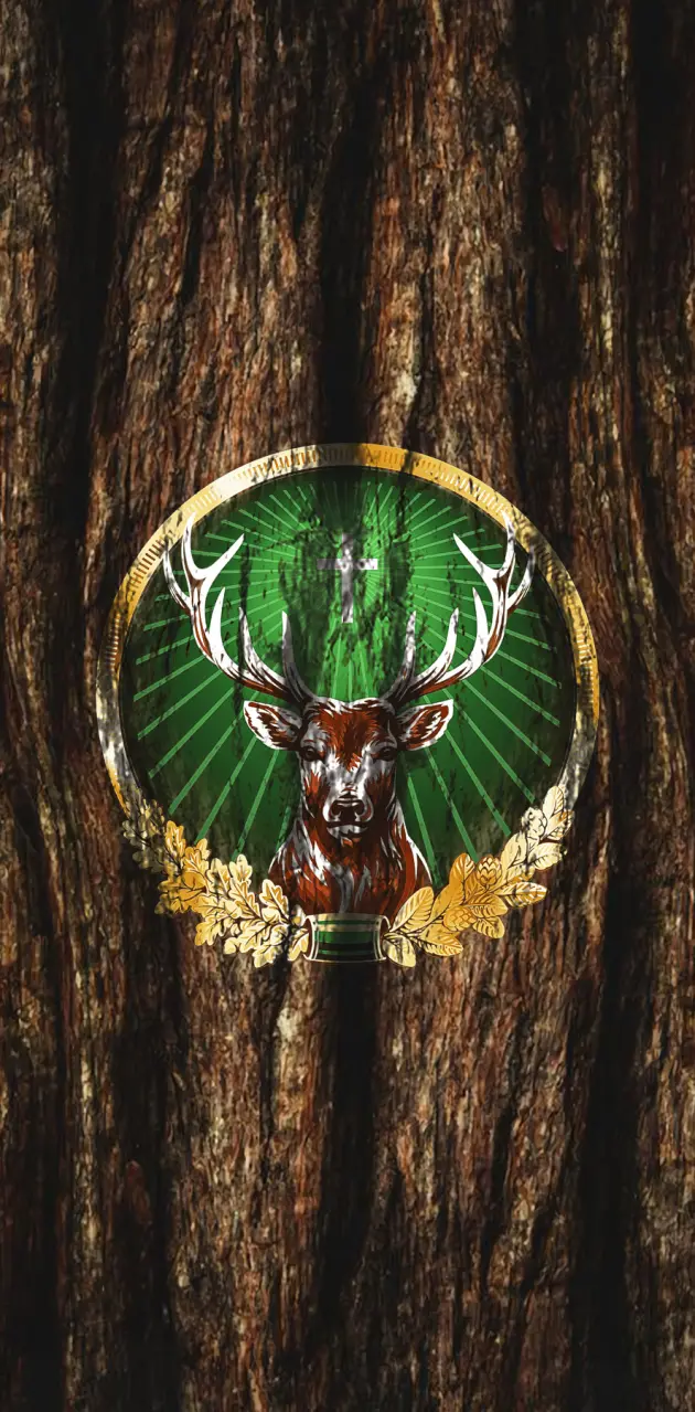 Jagermeister logo wood