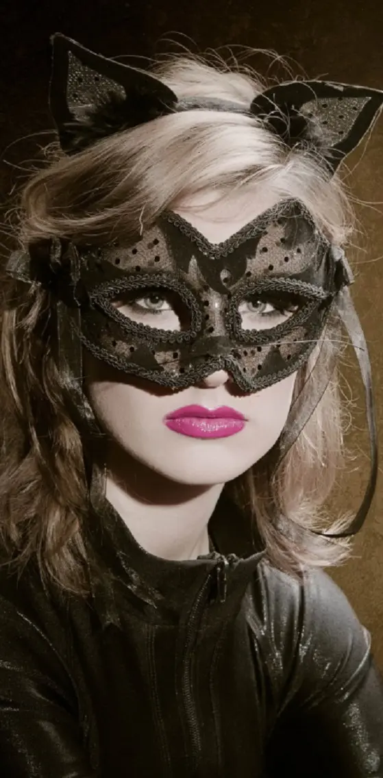 Masked woman