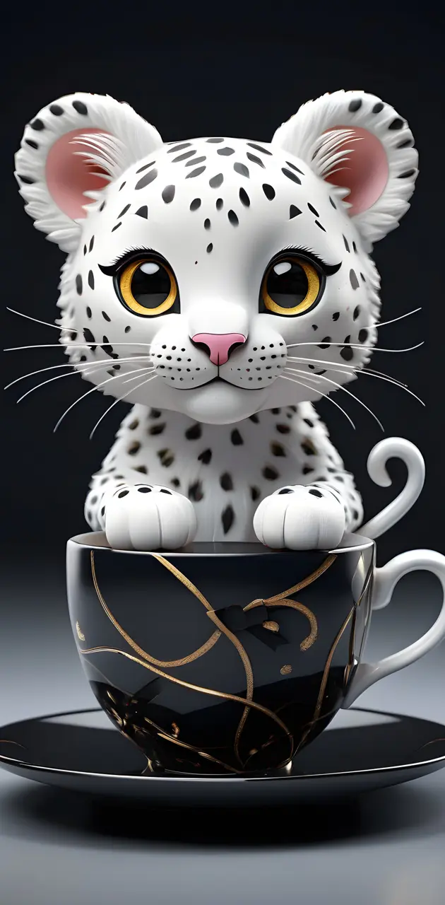 a cat in a teacup