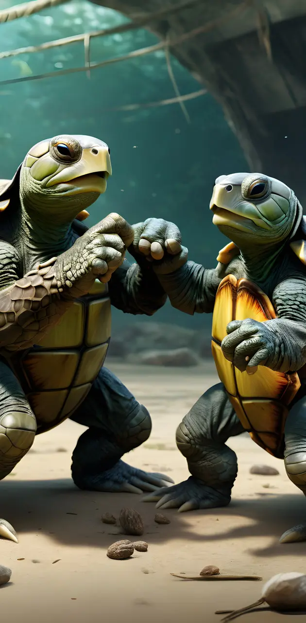 Fist Fighting Turtles