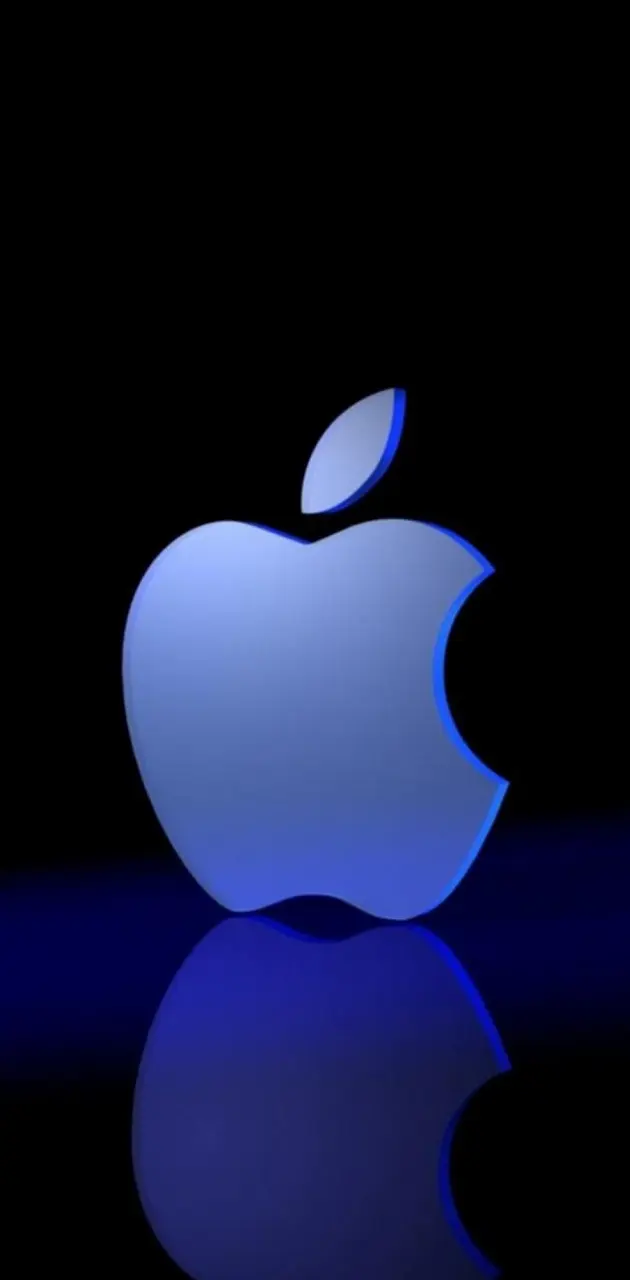 Dark Blue Apple Logo
