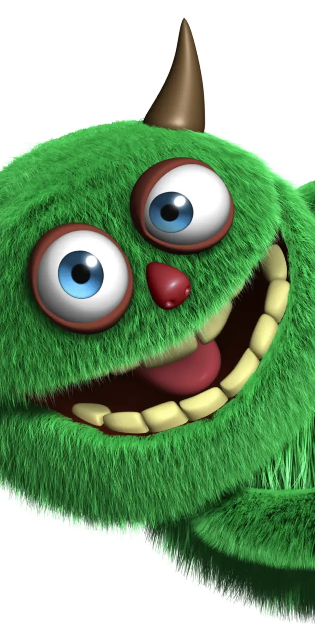 Fluffy-Green-Monster
