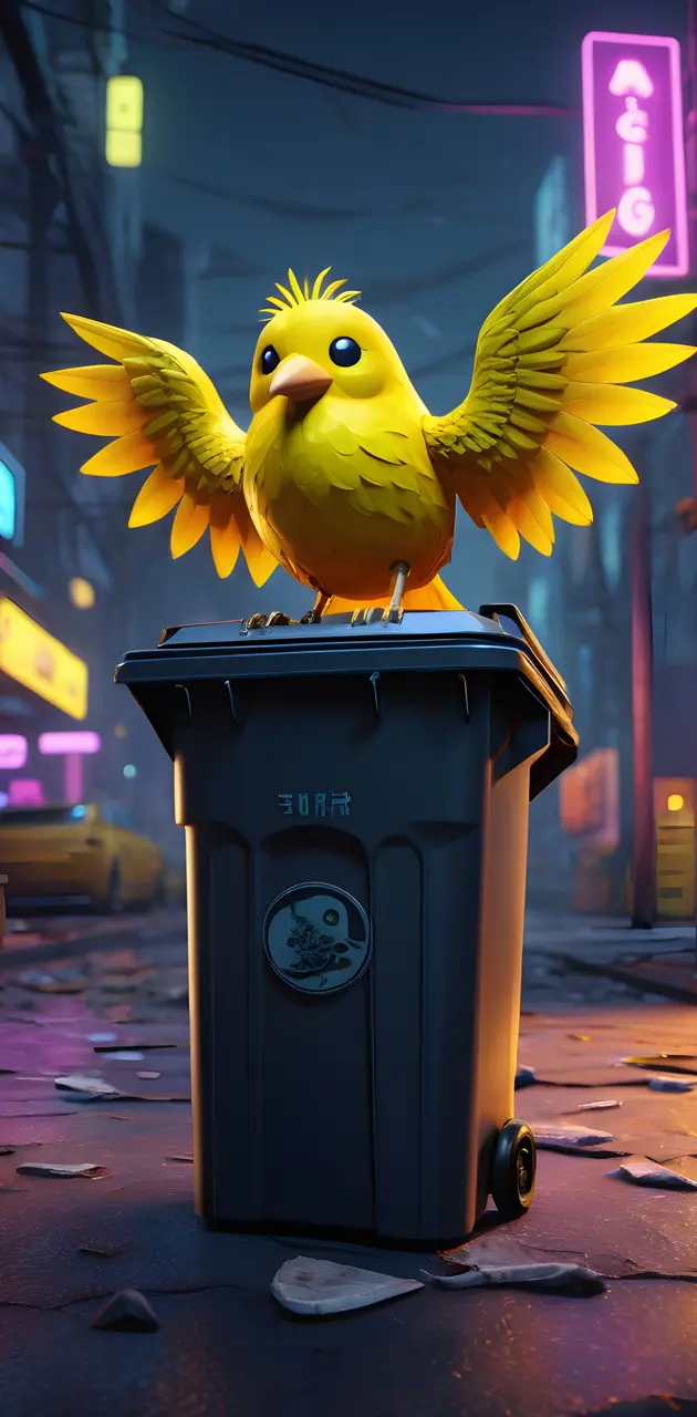 trash bird
