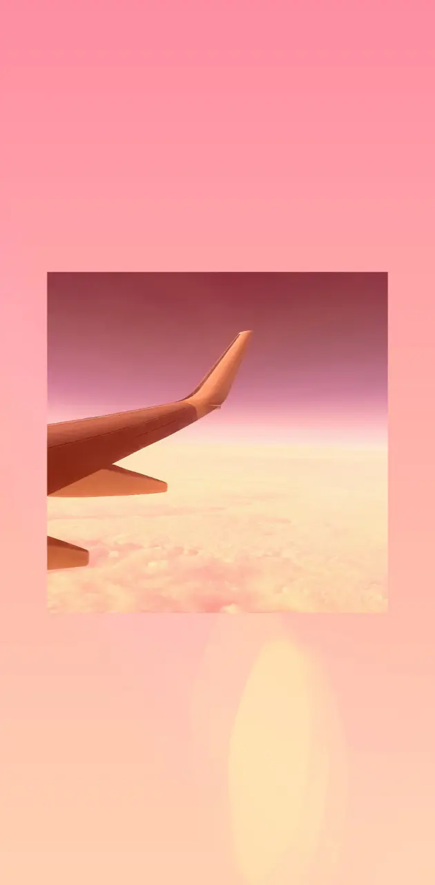 Pink airplane ombre 