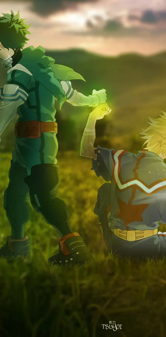 Deku and All Might