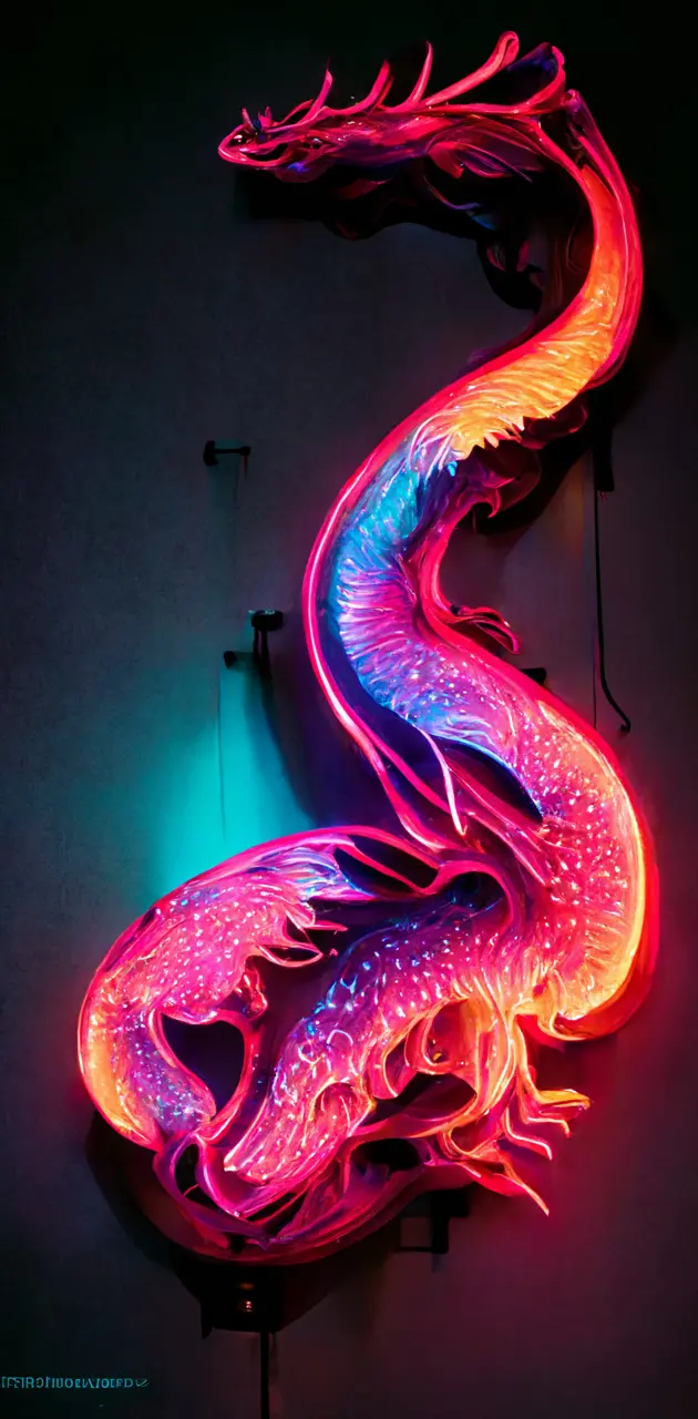 Neon Dragon Serpent