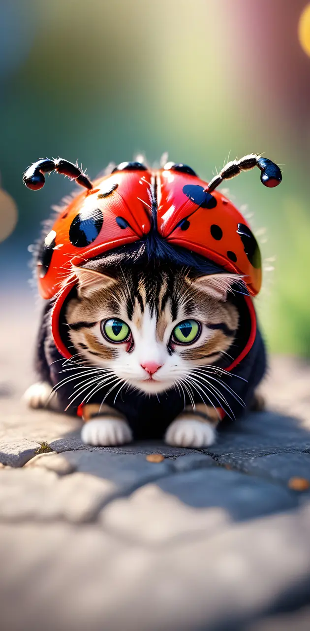 a cat wearing a butterfly garment