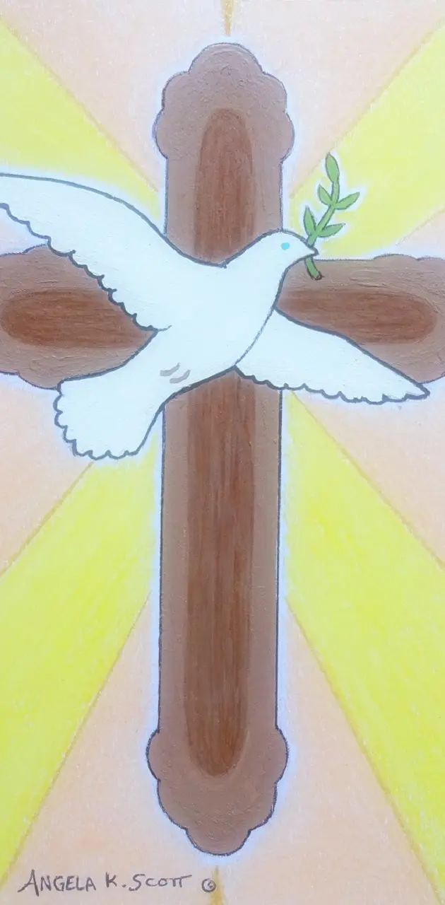 Peace -dove cross