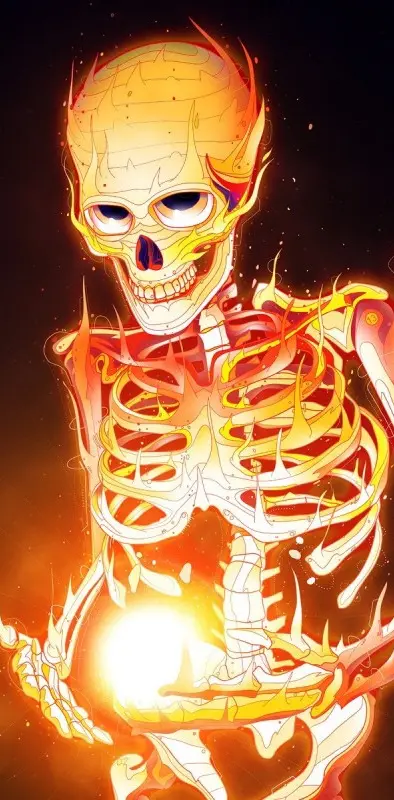 Fire Skeleton