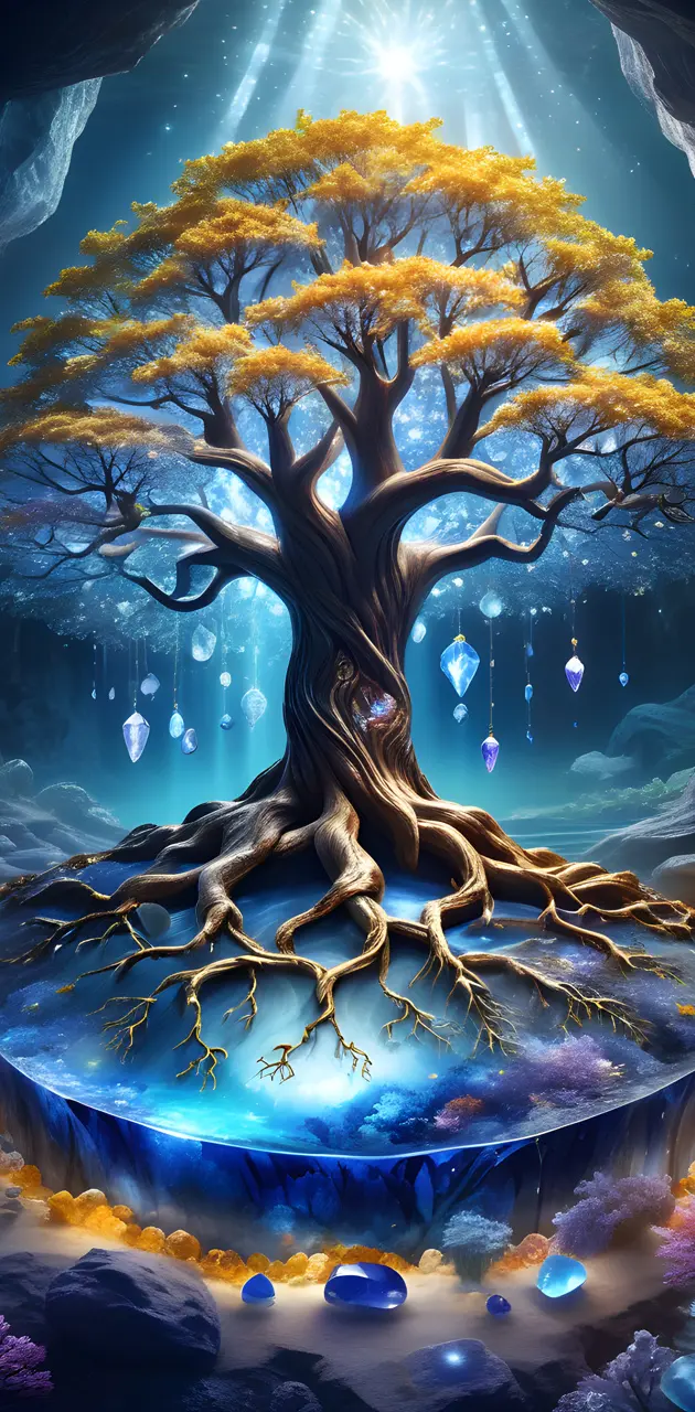 crystal cave tree