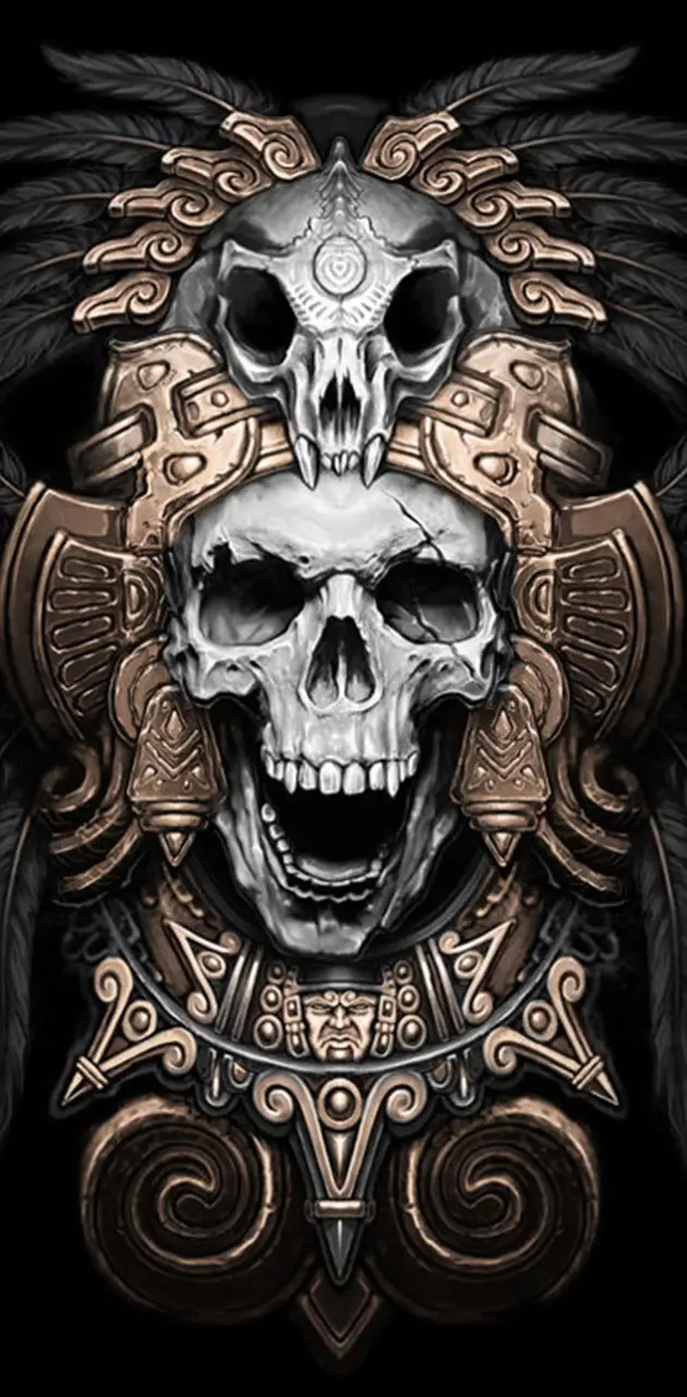 Skull Aztec
