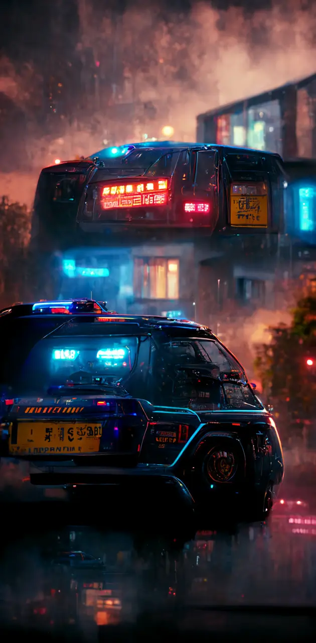 cyber police vehicle