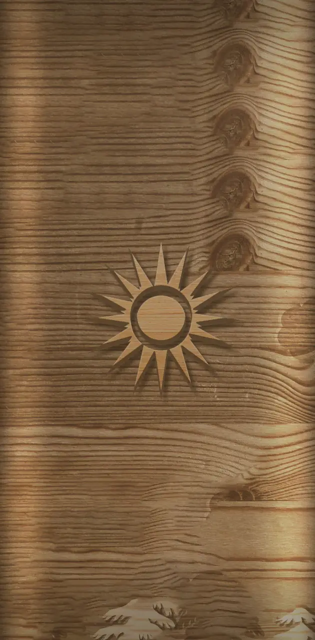 Wooden sun