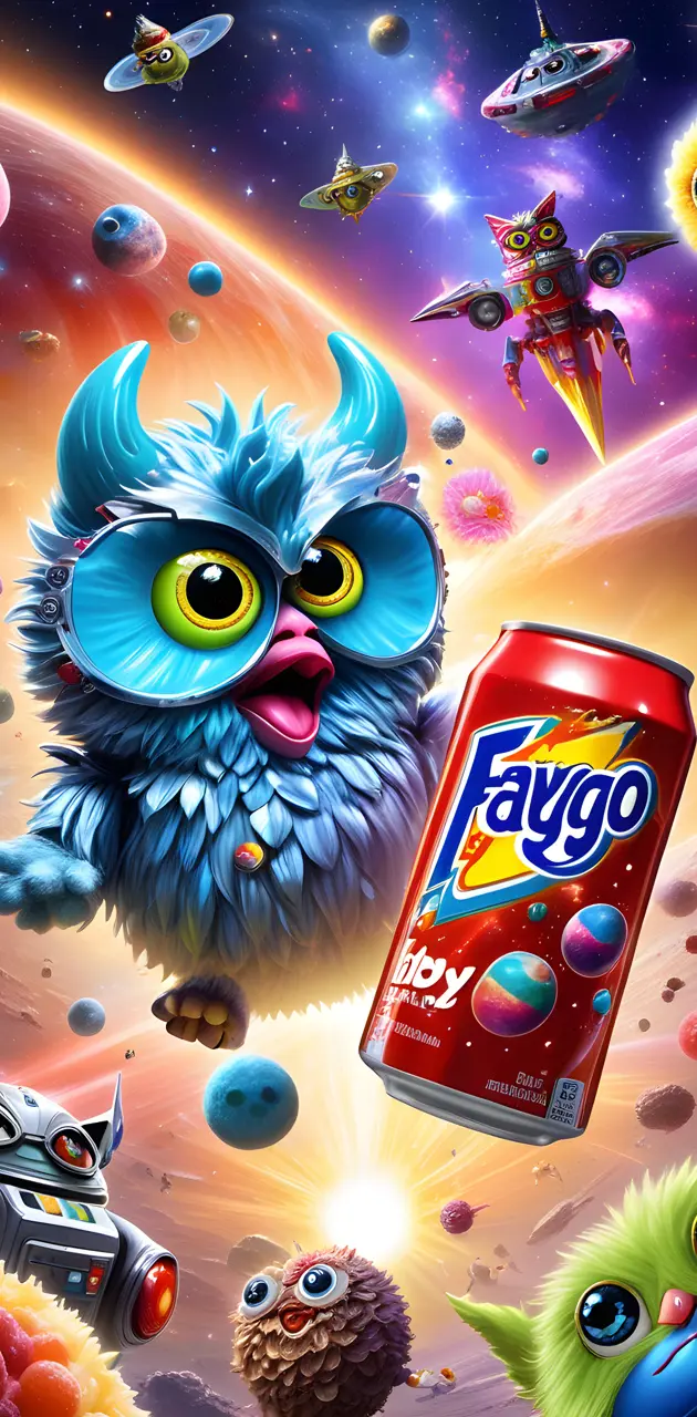 Furby x Faygo Space crossover