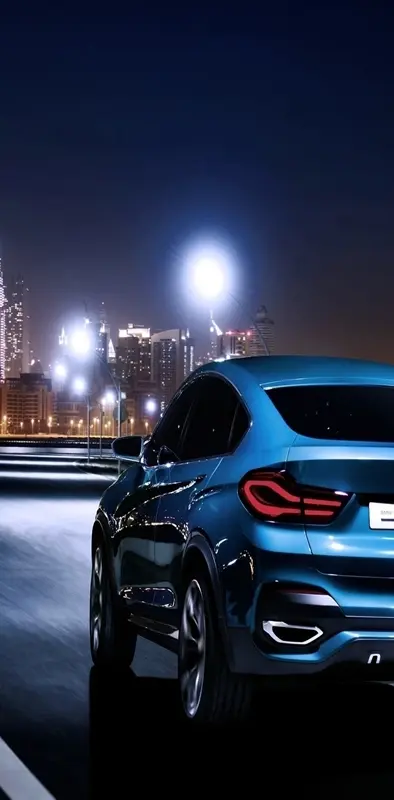 Blue BMW
