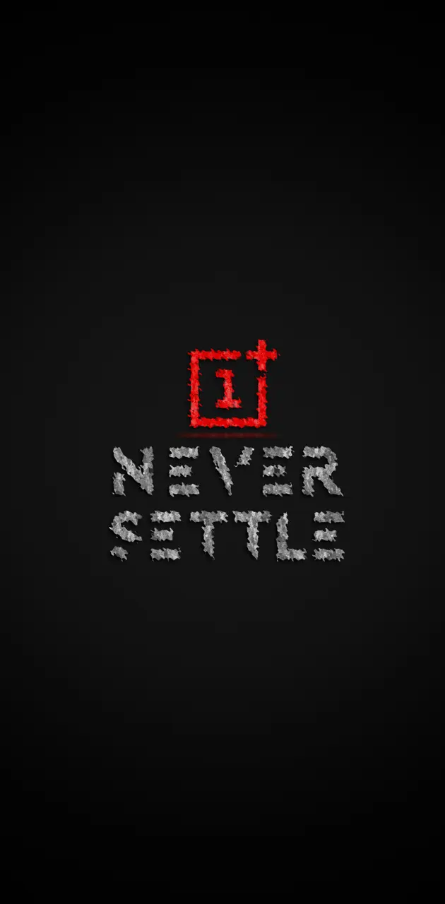 Never settle logo hd