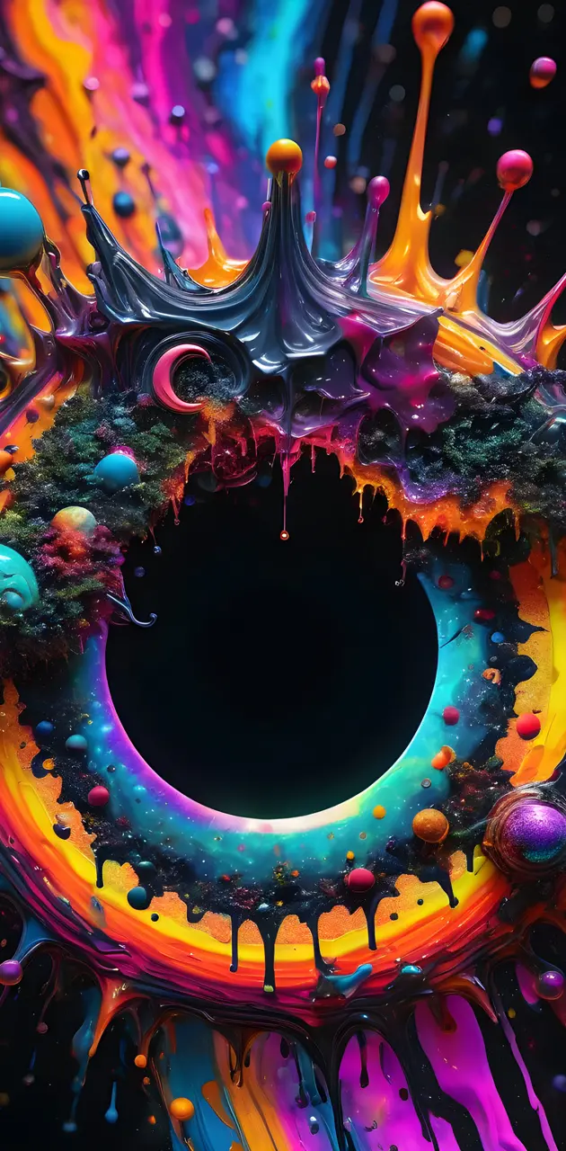 a colorful art piece