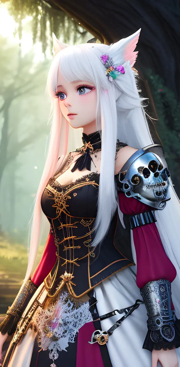 White haired princess