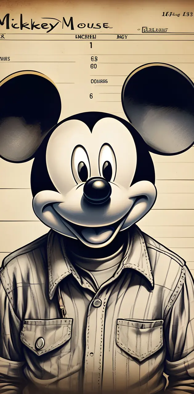 Mickey Mouse Mugshot