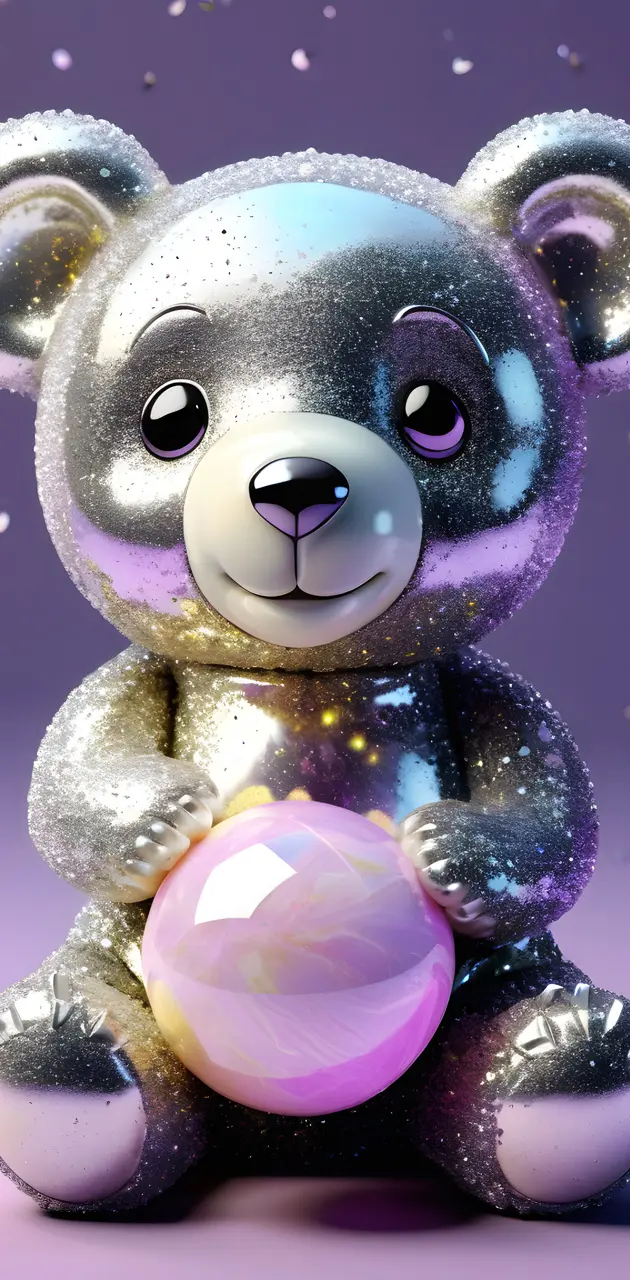 sparkly teddy bear