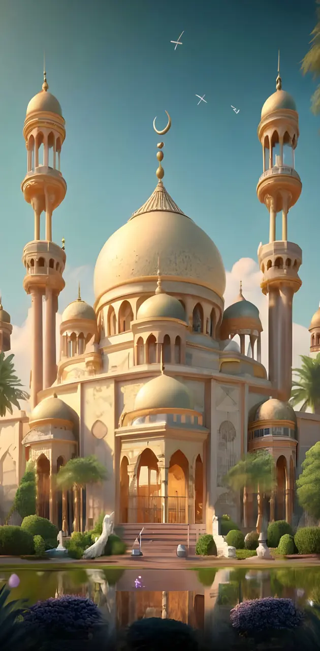 Beautiful mosque and islamic art wallpaper and background