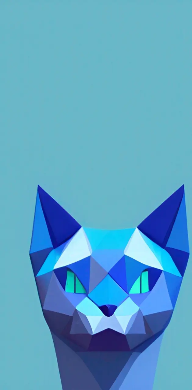 Poligon blue cat