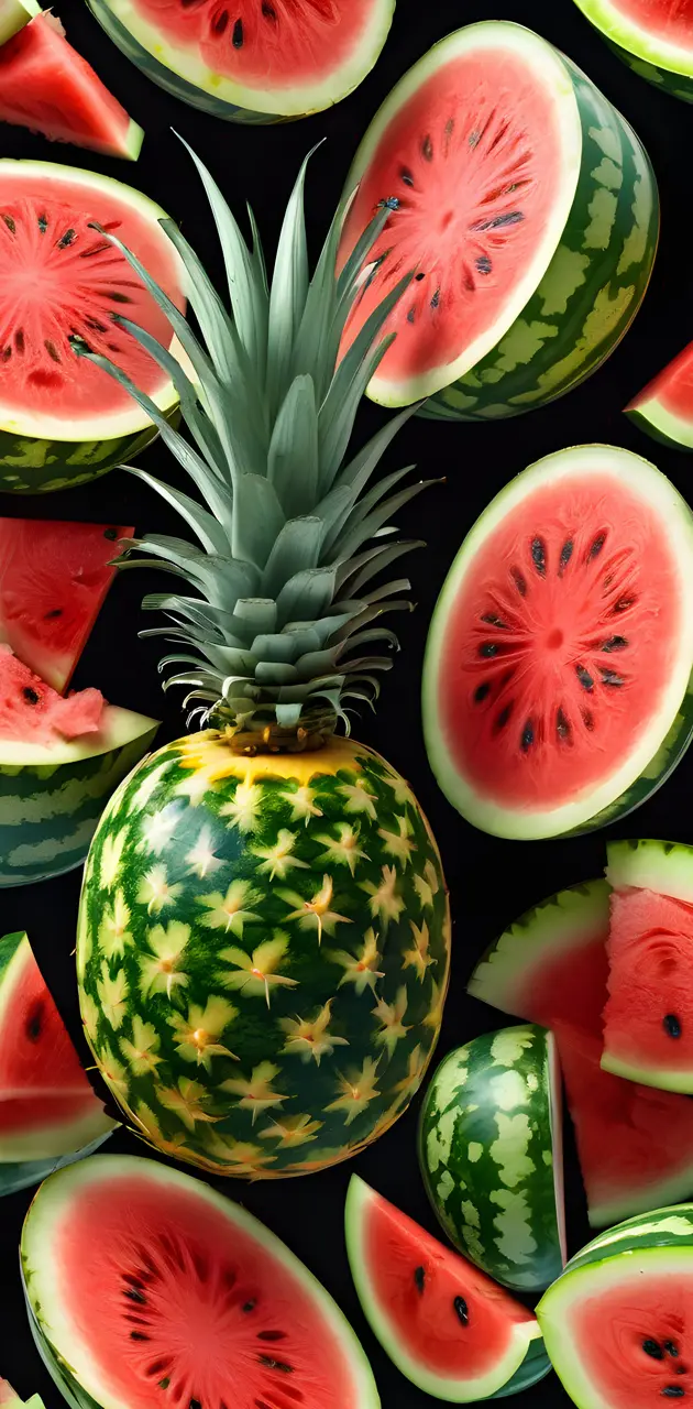 watermelon and pineapple