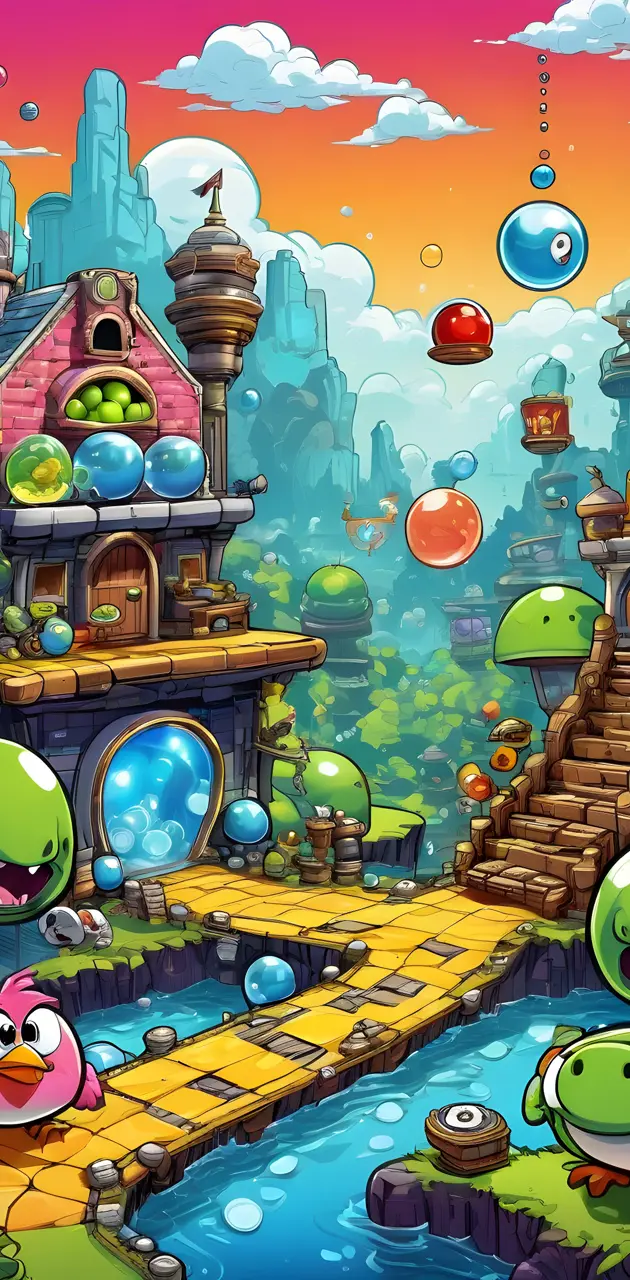 background game hybrid angry birds