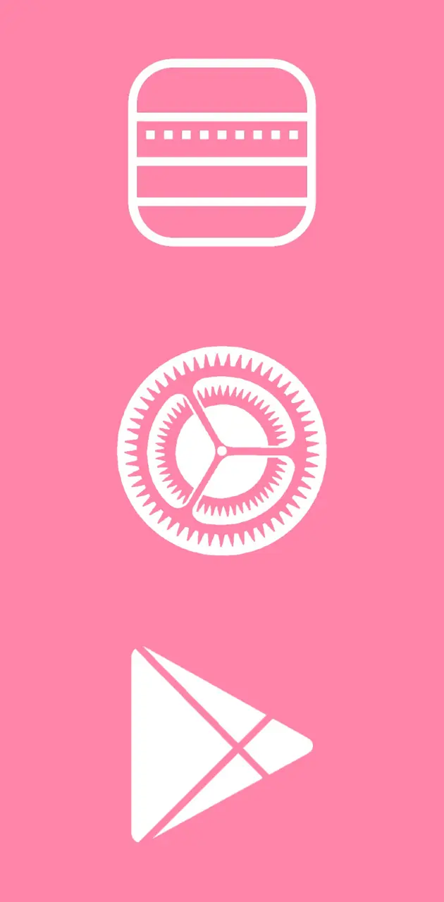 Pink white icon