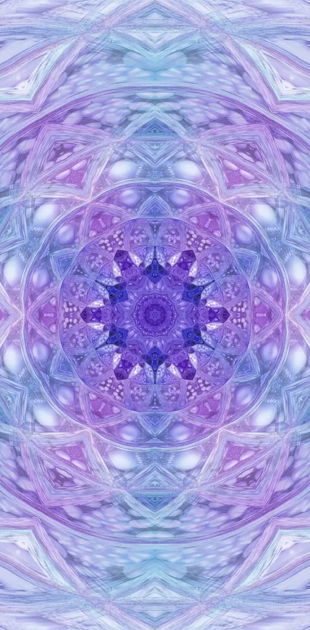 Blue Purple Mandala