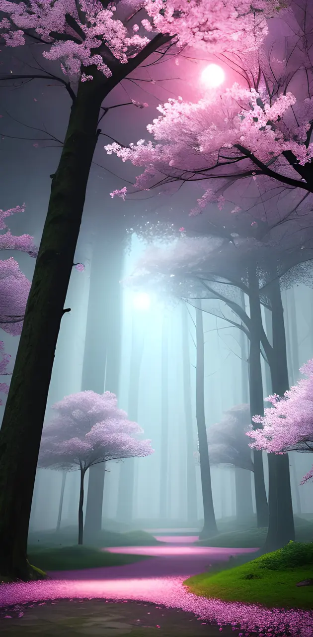 dark forest of sakuras