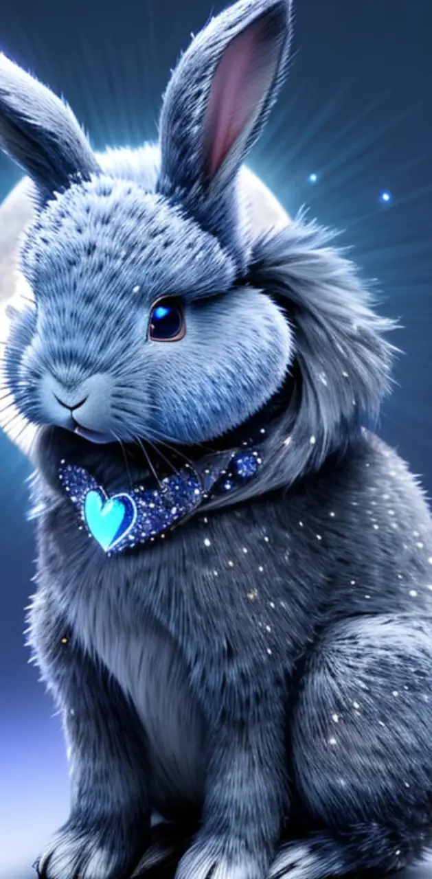 Sparkle Blue Bunny