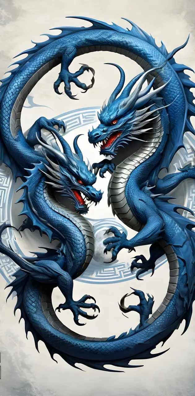 yin yang dragons