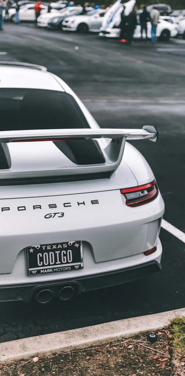 White Porsche GT3 