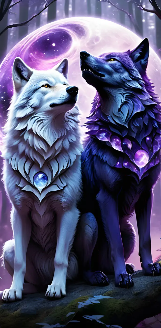Fantasy Wolf couple