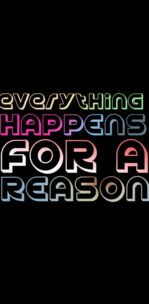 For a reason