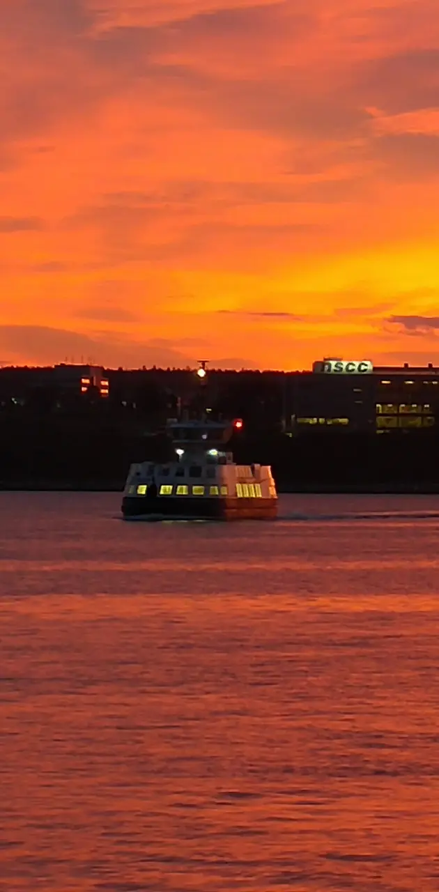Ferry at Sunrise