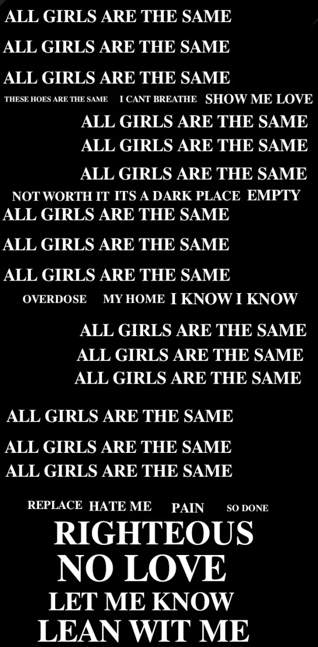 All girls are same