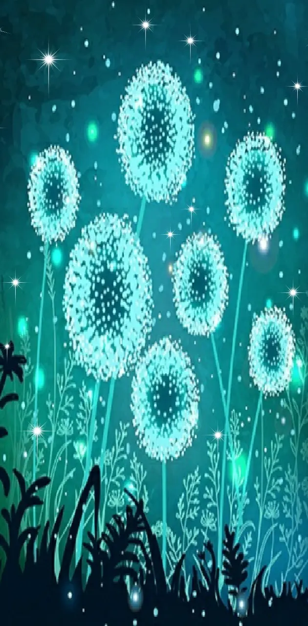 Neon Dandelions