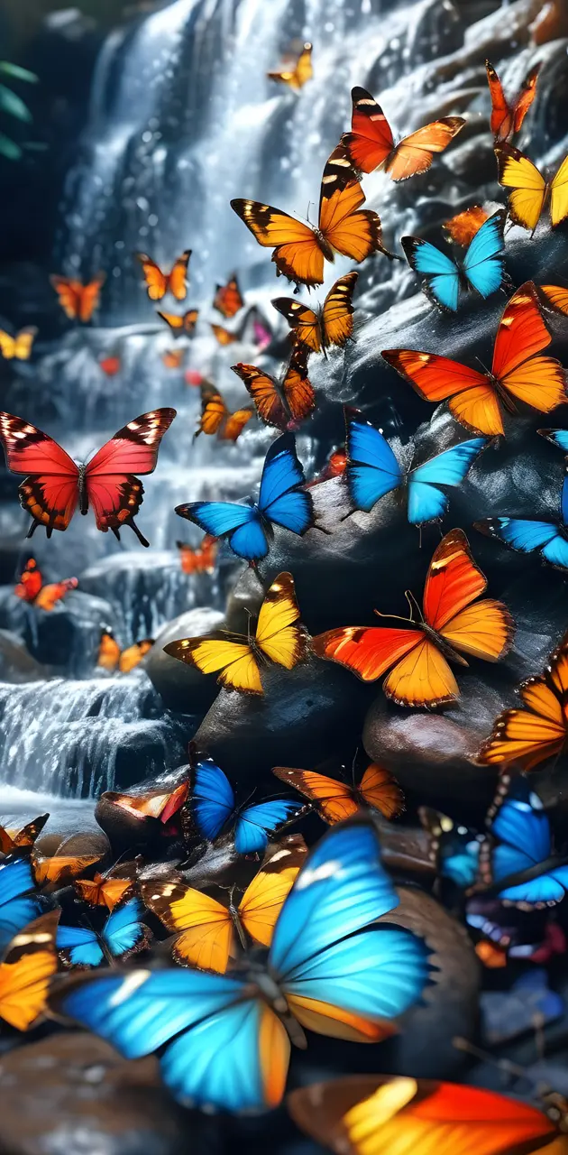 Butterfly waterfall