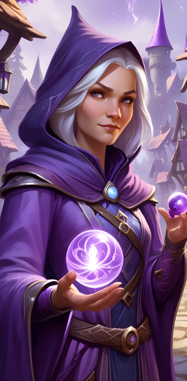 purple character