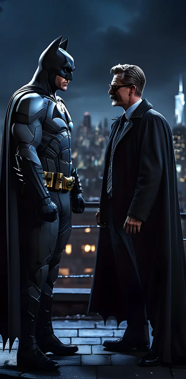 Batman and Jim Gordon