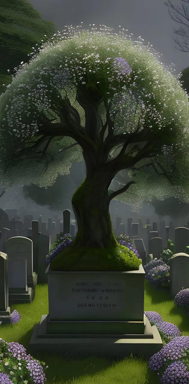 Tree Cemetery Moonligh