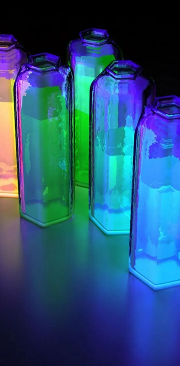 3d Color Bottles