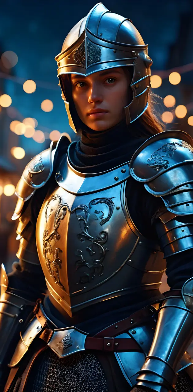 brave female knight