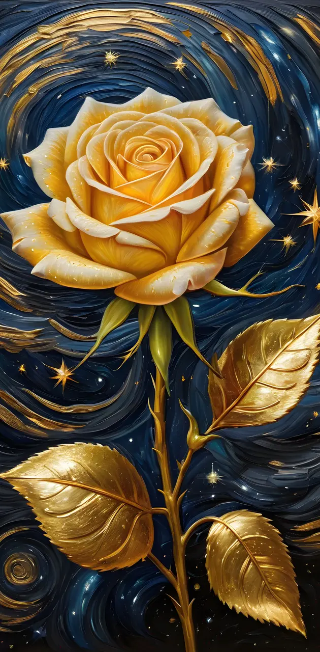 gold rose of the night
