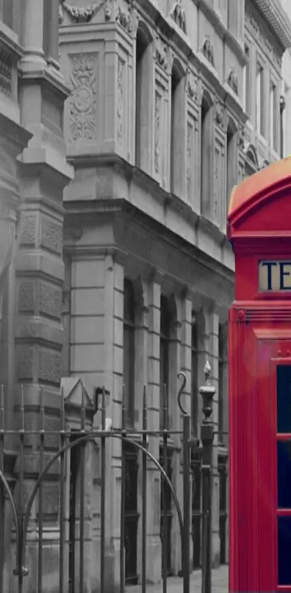 red telephone booth