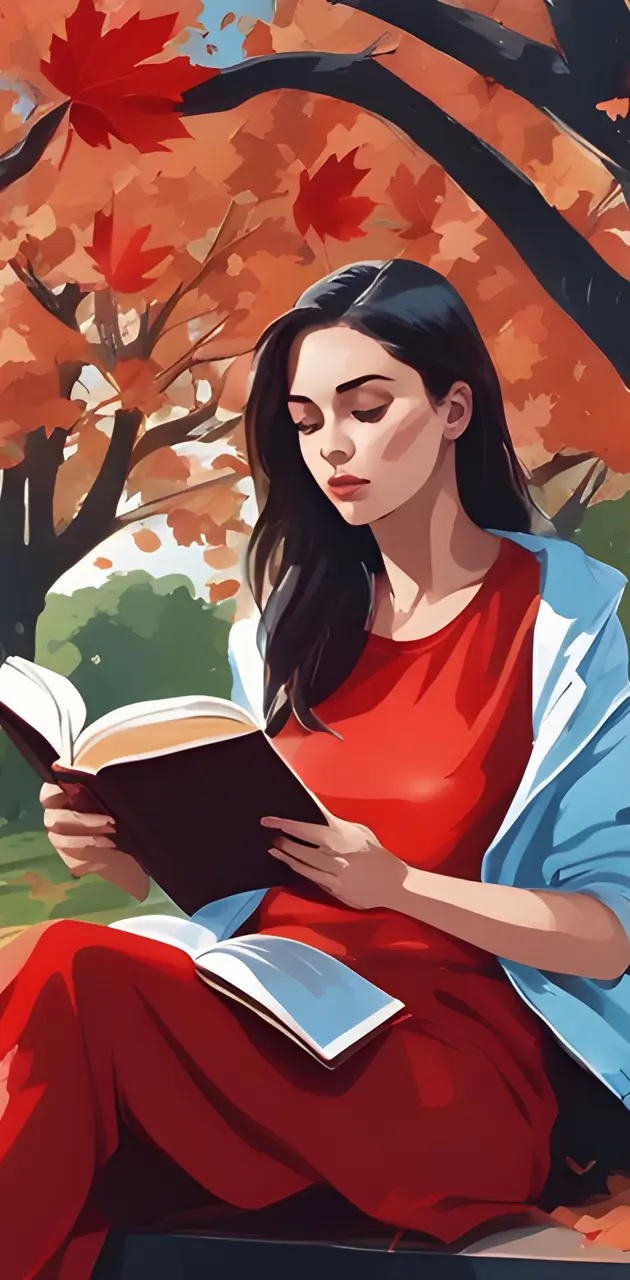 Girl with a book